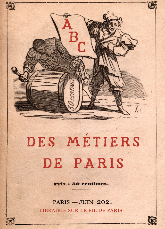 Catalogue Abc des métiers de Paris, librairie Sur le fil de Paris
